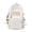 White, variant on Korean Style Student Backpack Large Capacity School Bookbag Polyester Black 1 Count