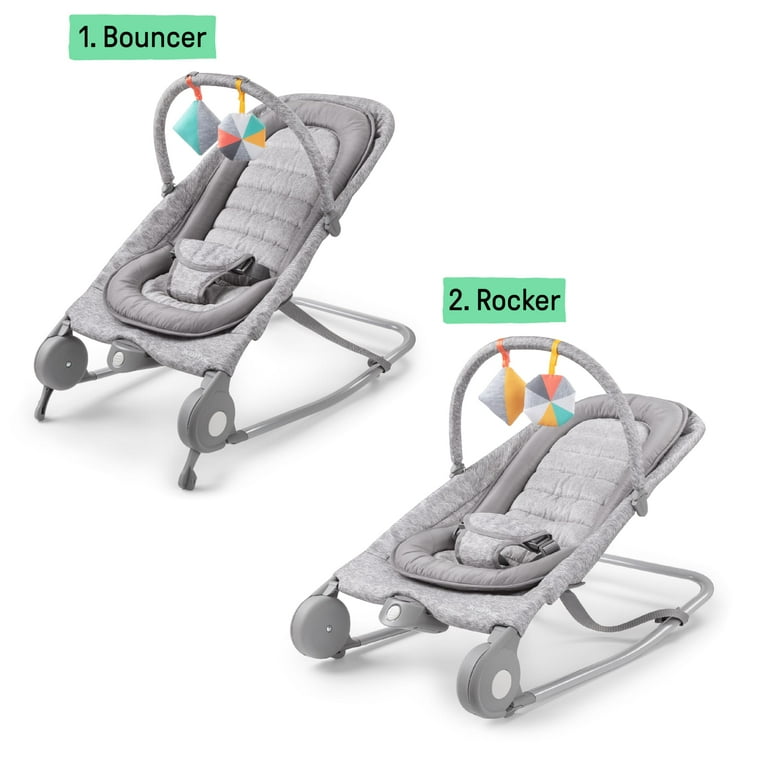 Summer by Ingenuity 2-in-1 Baby Bouncer & Rocker Duo for