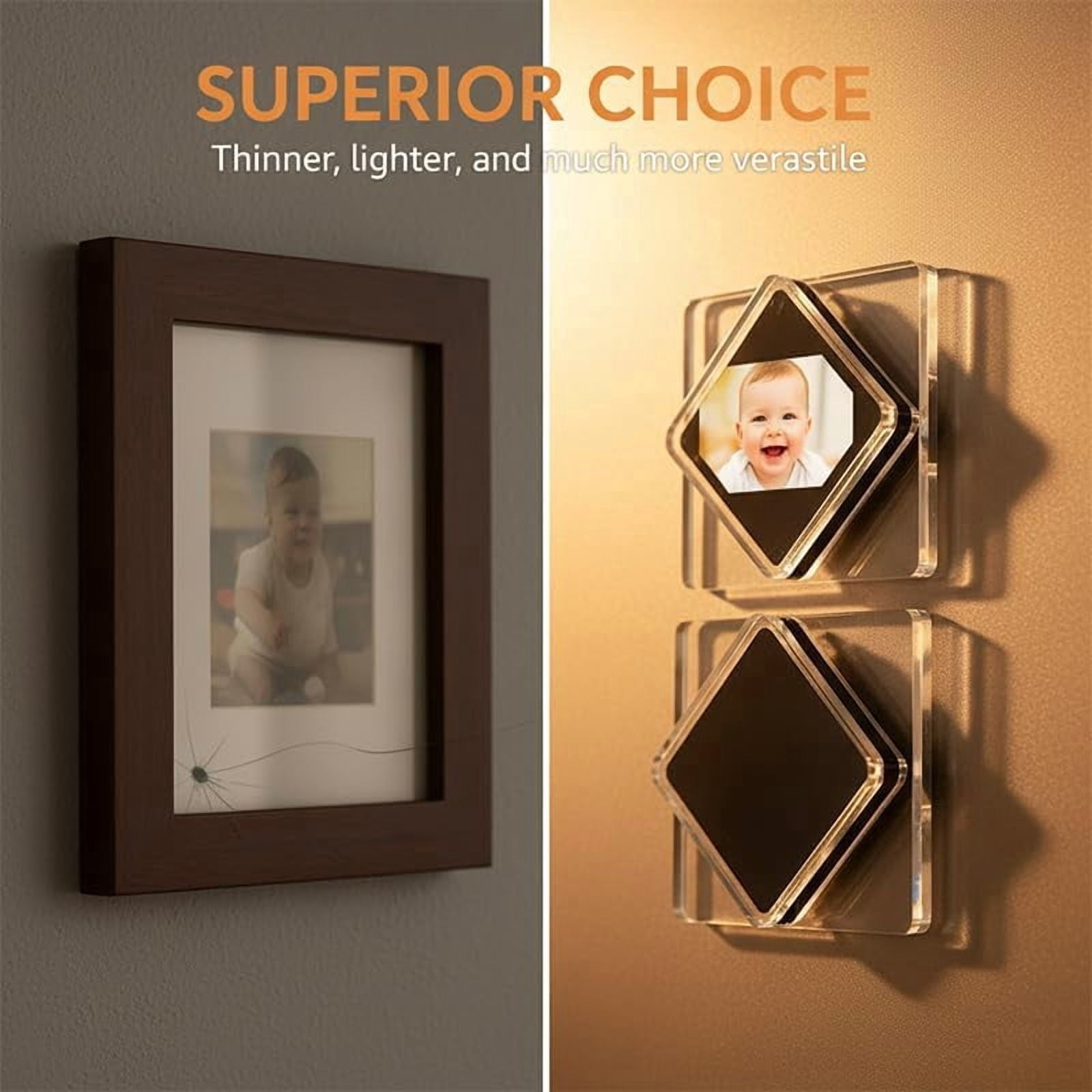 DIY Acrylic Fridge Magnets Kit with Adhesive Backing - Clear Fridge Magnets for Crafts - Strong Magnetic Sheets for Refrigerator, Classroom & Office, Custom Photo Magnets Set (10 Pack, 2” x 2”)
