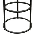 thumbnail image 4 of Round Backless Bar Height Stool with Solid Pine Seat and Metal Hoop Base, 4 of 11