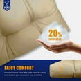 thumbnail image 5 of 49x20x5 Inch Rocking Chair Cushion, Thickened and High Back Chair Cushion(Light Brown), 5 of 7