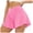 Pink, variant on vigerkar Crossover Athletic Shorts Wide Waistband Flowy Tennis Skorts with Pockets, Quick Dry Sporty Dressy Casual Workout Skirt Shorts for Running (Dark Gray, XL)