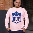 thumbnail image 4 of Buffalo Shield Long Sleeve T-shirt Game Night Fantasy Football Fan Tailgate NY, 4 of 7