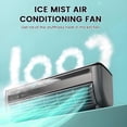 thumbnail image 5 of Mini Air Conditioner with Remote Control Wall Air Conditioner No Window for Bedroom Wall Mounted Fans Cooling 3 Speed Fan for Home Kitchen Small Room Easy to Install(Black), 5 of 7