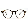 thumbnail image 1 of Horn Rim Keyhole Round 100% Blue Light Flitering Computer Glasses Tortoise, 1 of 4