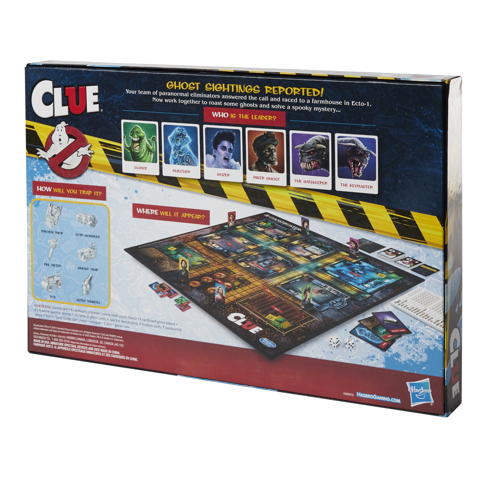 Clue: Ghostbusters Edition Game, Cooperative Board Game for Kids Ages 8 and Up