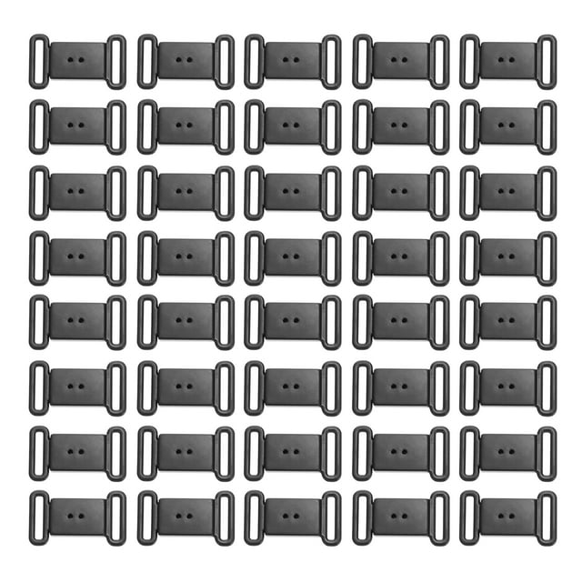 SHISUYAN 100pcs Plastic Clasp Replacement DIY Breakaway Safety Clasps for Bra Bow Tie