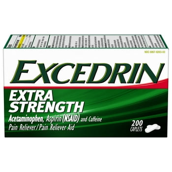 Excedrin Game Over for Headaches Limited Edition Extra Strength Pain  Cets for Headache , Temporarily Relieves Minor Aches and Pains Due to Headache  200 Count
