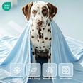 thumbnail image 4 of Cooling Dog Blanket Q-MAX 0.5+ Washable Cold Pet Blankets for Large Dogs Self Cooling Mat for Summer 40x80 Blue, 4 of 9