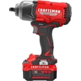thumbnail image 5 of CRAFTSMAN V20 RP Impact Wrench, Cordless, Brushless, High Torque, 1/2 Inch, 4Ah Battery and Charger Included (CMCF940M1), 5 of 12