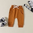 thumbnail image 6 of Sweatsuits Toddler Boy Letters Prints Long Sleeves Tops Sweatershirt Pants 2pcs Set Outfits Black Baby Boy Clothes 0-6 Months, 6 of 6