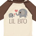 thumbnail image 4 of Inktastic Lil Bro Matching Elephant Boys Long Sleeve Baby Bodysuit, 4 of 5