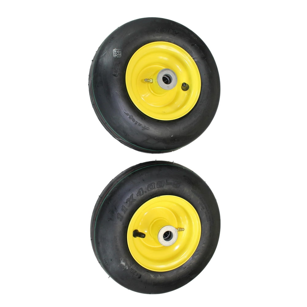 (Set of 2) John Deere replacement AM101589 11x4.005 pneumatic tire