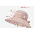 thumbnail image 4 of SkyAuks UV Sun Visor Sun Hats for Women with Hat Clip, Wide Brim Bucket Hats with Bow, Bronze, 4 of 8