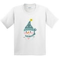 thumbnail image 3 of Inktastic Cute Christmas Snowman in Blue Hat and Scarf Youth T-Shirt, 3 of 5