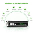 EBL Rechargeable AA Batteries (8 Pack), 1100mAh NiCd Double A Battery