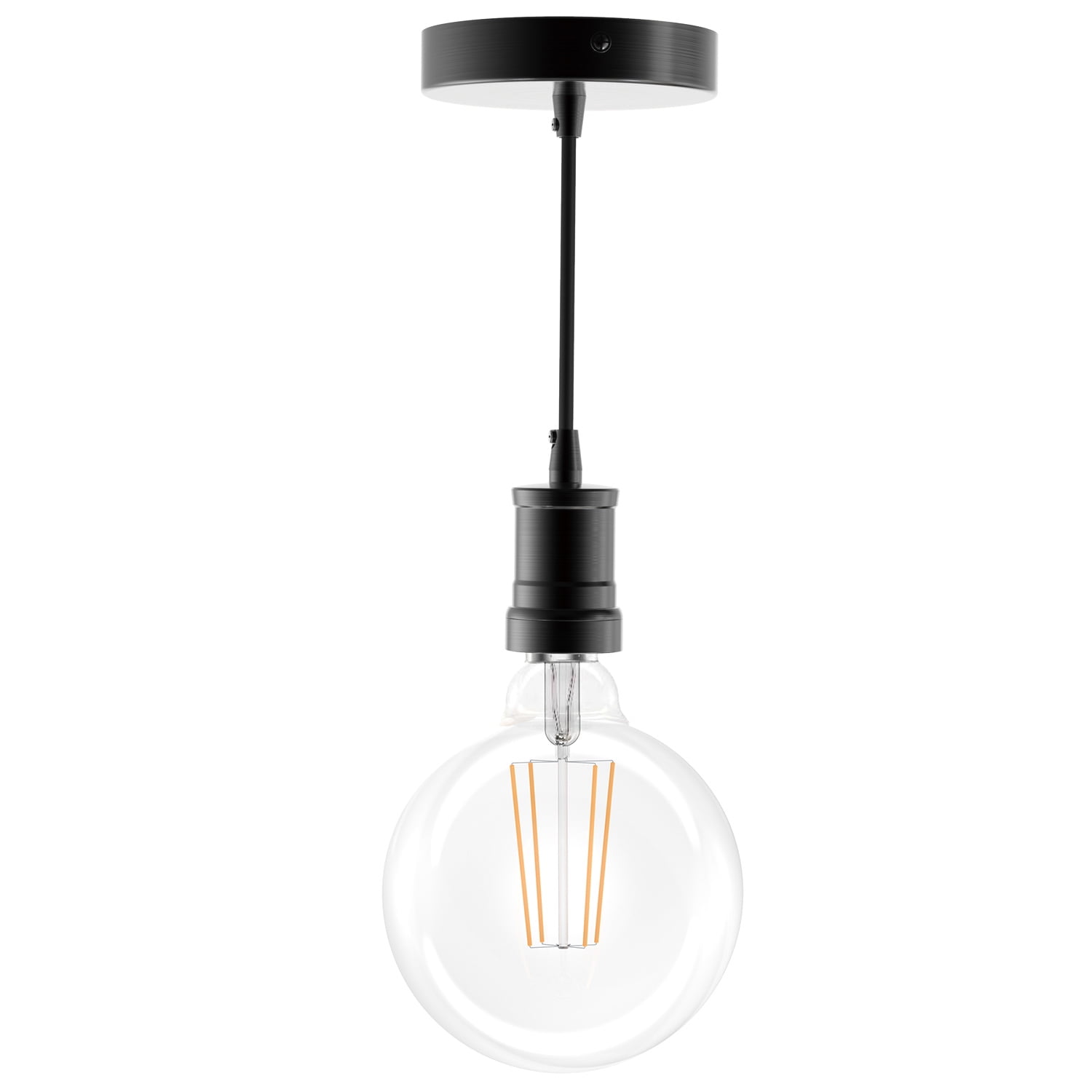 Better Homes & Gardens 57" Architectural Pendant Light, Adjustable Cord, G40 LED Decorative bulb