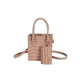 thumbnail image 1 of Bolso bandolera para mujer Bolso de hombro con patrón de cocodrilo de cuero PU con monedero (Caqui) Likrtyny Para Estrenar, 1 of 2
