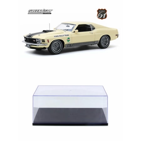Diecast Car w/Display Case - 1970 Ford Mustang Mach 1, Competition Limited Team - SCCA ManufacturerÃƒÂ¢Ã¢â€šÂ¬Ã¢â€žÂ¢s Road Rally Championship - Greenlight HWY18019 - 1/18 scale Diecast Model Toy Car
