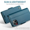 thumbnail image 6 of CaseMe Leather For iPhone 14 Wallet Case with RFID Blocking, For iPhone 14 Case Wallet for Women Men Card Holder Magnetic Clasp Kickstand Folio Case for iPhone 14,Blue,For iPhone 14, 6 of 10