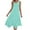 c01Green, variant on Arnsht Summer Casual Dresses for Women Plain Sleeveless Round Neck Midi Dress Swing Tank Sundress Pleated Tshirt Dress with Pockets Green M