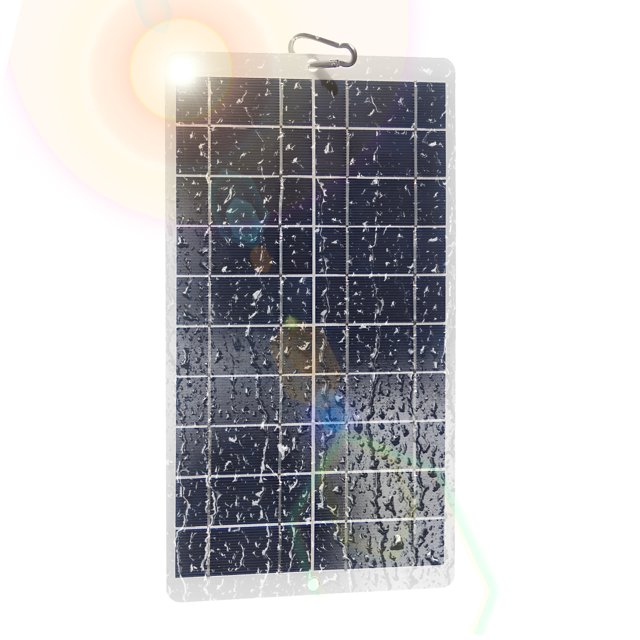 Mistaha Solar Panel Charger with Type-C Output for Phone, Doorbell, and Camera - Low Power Consumption, IPX6 Waterproof, 19% Conversion Rate - Monocrystalline Silicon, Outdoor Power Device with