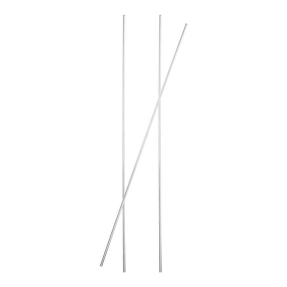 Aluminum for DIY Projects Silver Hollow Round Rods for Industry 3pcs