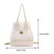 thumbnail image 1 of 2023 Women's Korea Autumn Winter Mini Chains Backpack Ladies Student Oil Wax Leather Shoulder Bag Black&Silver Solid Rucksacks, 1 of 1