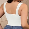 thumbnail image 5 of YFNNUP Longline Sports Bras for Women High Support Wirefree Yoga Bra with Removable Pads Plus Size Yoga Sports Bra White,XL, 5 of 7