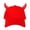 6 pieces of red cap, variant on Teens Baseball Caps with Devil Horn Decor Outdoor Sports Leisure Baseball Caps Woman Breathable Cycling Hat