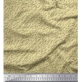 thumbnail image 1 of Soimoi Beige Poly Georgette Fabric Brush Stroke Abstract Printed Fabric 1 Yard 52 Inch Wide, 1 of 3