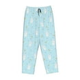 thumbnail image 4 of Naloa Cute Bunny Print Women’s Ultra-Soft Comfy Pajama Lounge Pants with Pockets & Drawstring, 4 of 8
