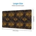 thumbnail image 2 of Rateoe Gold Dragonfly Mandala Print Mouse Pad - Extended Large Gaming Mousepad,Non-Slip Stitched Edge,16x29.5 Inch, 2 of 8
