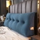 thumbnail image 1 of Cojín para cabecera de cama, respaldo grande triangular, bolsa suave simple, almohada para cintura, color sólido, cojín para respaldo de sofá, 1 of 1