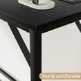 thumbnail image 3 of Luku 5.9" Narrow Console Table, Skinny Behind Couch Table for Living Room, Slim Sofa Table, Black, 3 of 9