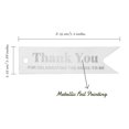 thumbnail image 5 of Inkdotpot Real Silver Foil Thank You For Celebrating The Bride To Be Bridal Shower Tags Favor Hang Paper Tags 50 Pieces, 5 of 6