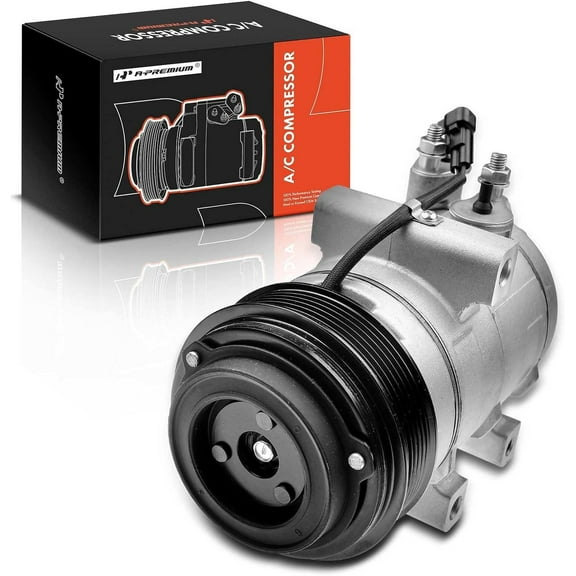 A-Premium AC Compressor with Clutch Compatible with Ford Explorer 2006-2010 Crown Victoria Lincoln Town Car Mercury Grand Marquis Mountaineer