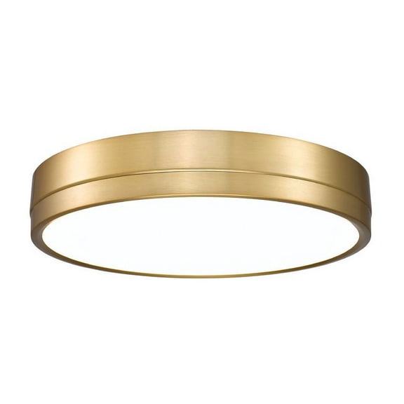 1006F16-MGLD-LED-Z-Lite-Algar - 40W 1 LED Flush Mount In Modern Style-3 Inches Tall and 16 Inches Wide-Modern Gold Finish
