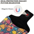thumbnail image 3 of Haosy Vibrant Color Mushrooms Golf Mallet Putter Cover Strong Magnetic Leather Golf Club Headcover Closure, 3 of 7