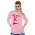 thumbnail image 3 of Hope Faith love Breast Cancer Ribbon Women Plus Size Long Sleeve Tee Brisco Brands 4X, 3 of 6