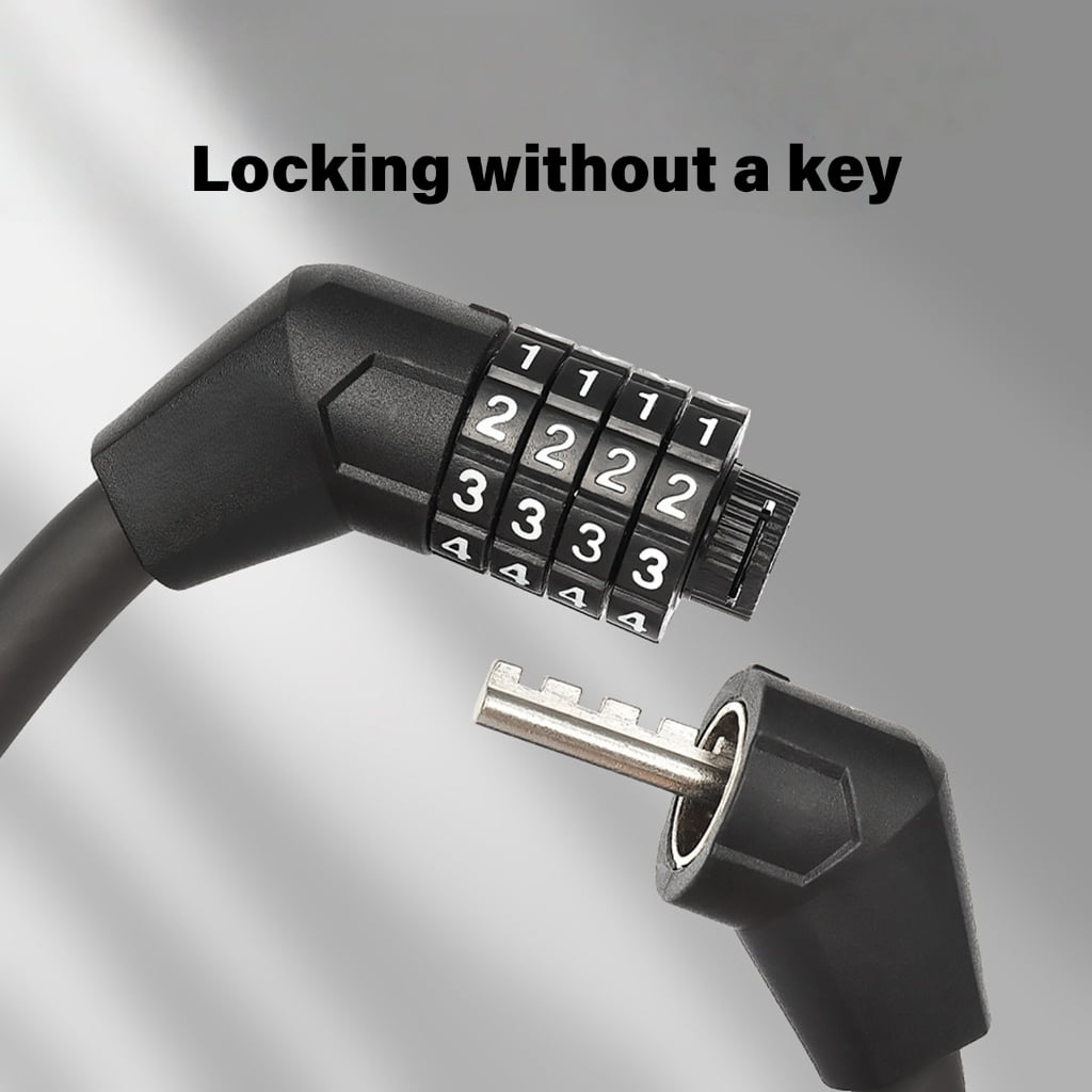 Yammee Portable Bicycles 4 Digit Security Password Lock High Security Padlocks