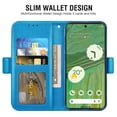 thumbnail image 5 of Asuwish Compatible with Google Pixel 7 Pro 5G Wallet Case Lanyard Leather Flip Card Holder Stand Wrist Strap Cell Phone Cover for Pixel7Pro Pixel7 XL Seven 7Pro 6.7 Women men Blue, 5 of 9
