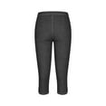 thumbnail image 5 of Dealovy Womens Yoga Leggings Capris Stretchy Elastic High Waist Casual Gym Workout Capri Pants for Women Solid Color, 5 of 8