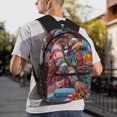 thumbnail image 6 of Vsdgher Fantasy Colorful Beast Unisex Large Capacity Bookbag, Schoolbag, Casual Daypack for High School, College, Teens, Travel, Work, 6 of 6