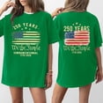 thumbnail image 2 of 250 Years We the People Semiquincentennial 1776 2026 Graphic Short Sleeve Crewneck Loose Fit T Shirt for Women Men Unisex Casual Top Green XL Green XL, 2 of 5