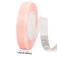 thumbnail image 3 of Champagne Pink Sheer Organza Ribbon 0.59 Inch x 50 Yards, Elegant Tulle Chiffon Ribbon Roll for Gift Wrapping, Bridal Shower, Wedding, Bouquets, Invitations and Party Decor, 3 of 3
