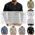 thumbnail image 3 of Fnnxeal Mens T-Shirts Casual Crew Neck Fall Winter Fashion Long Sleeve Dark Blue Shirts for Men Size M, 3 of 7
