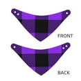 thumbnail image 6 of Kll Purple Buffalo Plaid Dog Bandanas,Triangle Reversible Pet Scarf For Small Medium Large And Extra Large Dogs-Large, 6 of 7
