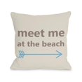 thumbnail image 1 of One Bella Casa 70686PL16 16 x 16 in. Meet Me at the Beach Pillow, 1 of 1