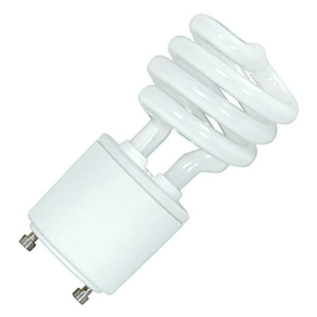 - SATCO SPIRAL COMPACT FLUORESCENT LAMP , 13 WATT, 2700K, 82 CRI, GU24, 120 VOLT